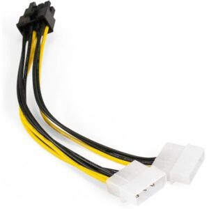 Переходник питания PCI-Express 8pin ExeGate EX-CC-PSU-62 от 2х разъемов Molex (IDE) блока питания - купить недорого в Луганске в интернет-магазине КЛИК