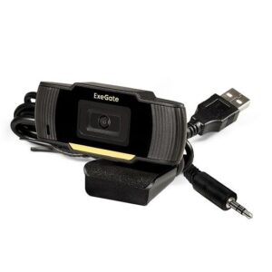 Веб-камера ExeGate EX286180RUS GoldenEye C270, 640х480, USB, микрофон с шумоподавлением, универсальн - купить недорого в Луганске в интернет-магазине КЛИК