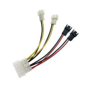 Переходник питания для вентилятора 4pin на 4х3pin Espada E4PINm-4X3pINm - купить недорого в Луганске в интернет-магазине КЛИК