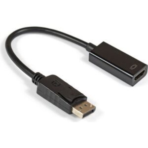 Кабель-переходник DisplayPort-HDMI ExeGate EX-DPM-HDMIF-0.1 (20M/19F, 0,1м) - купить недорого в Луганске в интернет-магазине КЛИК