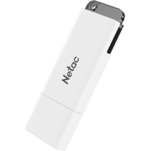 Флеш Диск Netac U185 64Gb , USB2.0, с колпачком, пластиковая белая - купить недорого в Луганске в интернет-магазине КЛИК