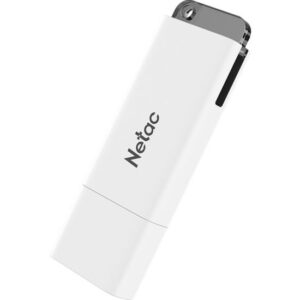 Флеш Диск Netac U185 64Gb , USB3.0, с колпачком, пластиковая белая - купить недорого в Луганске в интернет-магазине КЛИК
