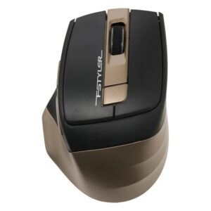 Мышь беспроводная A4Tech Fstyler FG35 золотистый/черный, 2000 dpi, радиоканал, USB, кнопки - 6 - купить недорого в Луганске в интернет-магазине КЛИК