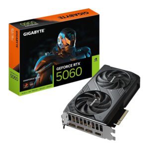 Видеокарта Gigabyte RTX 5060 GV-N5060WF2OC-8GD 1.0 NV RTX 5060 8Gb 128bit GDDR7 2512/28000/HDMIx1/DP - купить недорого в Луганске в интернет-магазине КЛИК