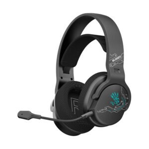 Гарнитура Bloody GR370 черный, беспроводная + проводная, Bluetooth, до 45 ч, подсветка