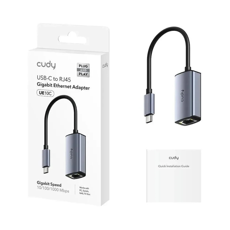 Сетевой адаптер CUDY Gigabit Ethernet Cudy UE10C USB Type-C Сетевой адаптер CUDY Gigabit Ethernet Cudy UE10C USB Type-C - фото 2