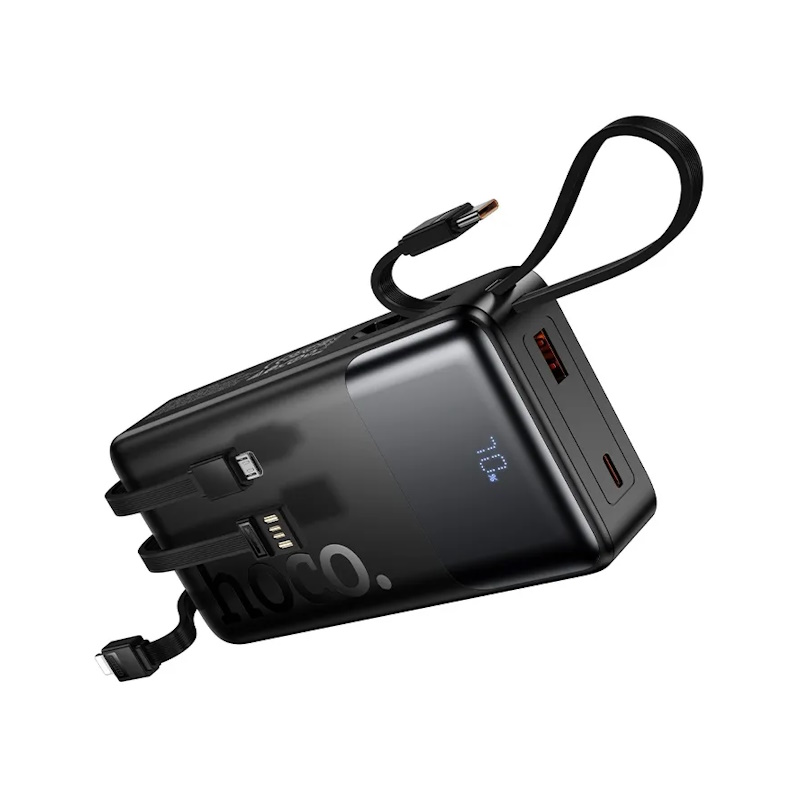 Мобильный аккумулятор Hoco J156A Founder 20000mAh 22.5W 3A черный Мобильный аккумулятор Hoco J156A Founder 20000mAh 22.5W 3A черный - фото 2