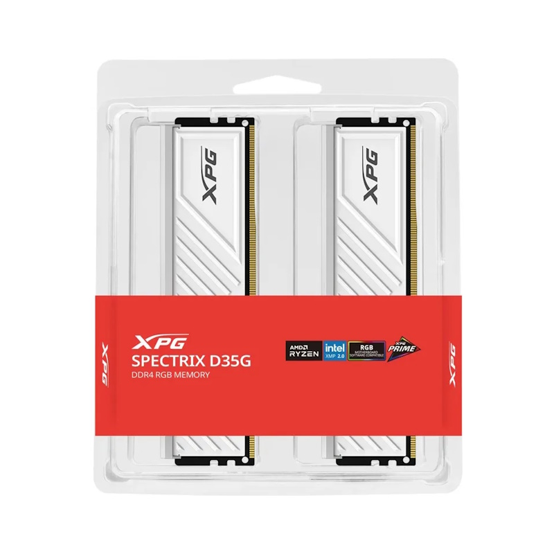 Память DDR4 2x8GB 3200MHz A-Data XPG Spectrix D35G RGB RTL Gaming AX4U32008G16A-DTWHD35G Память DDR4 2x8GB 3200MHz A-Data XPG Spectrix D35G RGB RTL Gaming AX4U32008G16A-DTWHD35G - фото 3