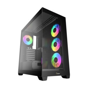 Компьютерный корпус Ocypus Gaммa C72 BK ARGB ATX, black, 4 ARGB fans