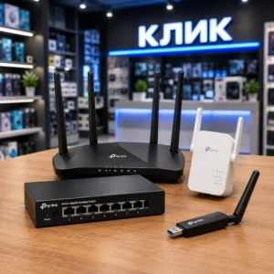 Сетевое оборудование (роутер, коммутатор, усилитель wifi)